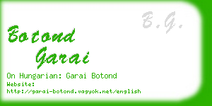 botond garai business card